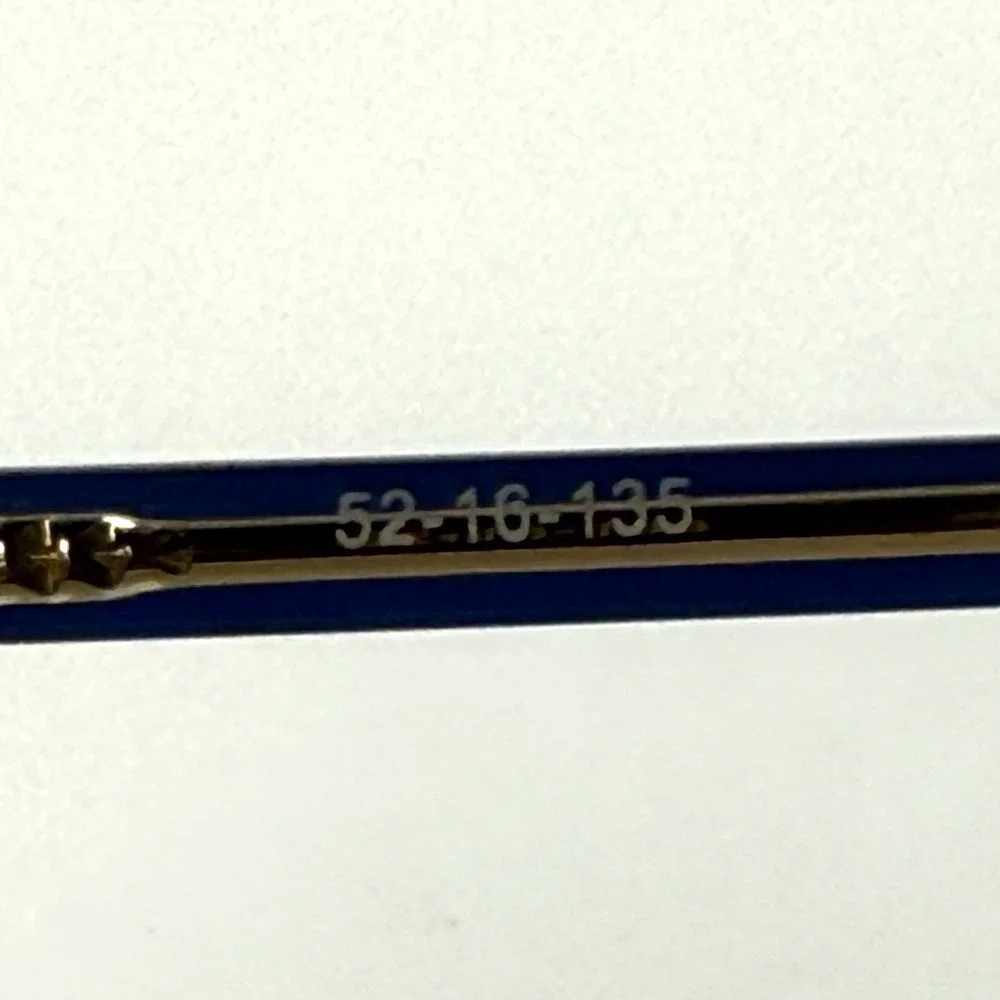 ELAN 9416 Eyeglasses Frame Only 52-16-135 Blue Honey Womens Rectangle Full‎ Rim